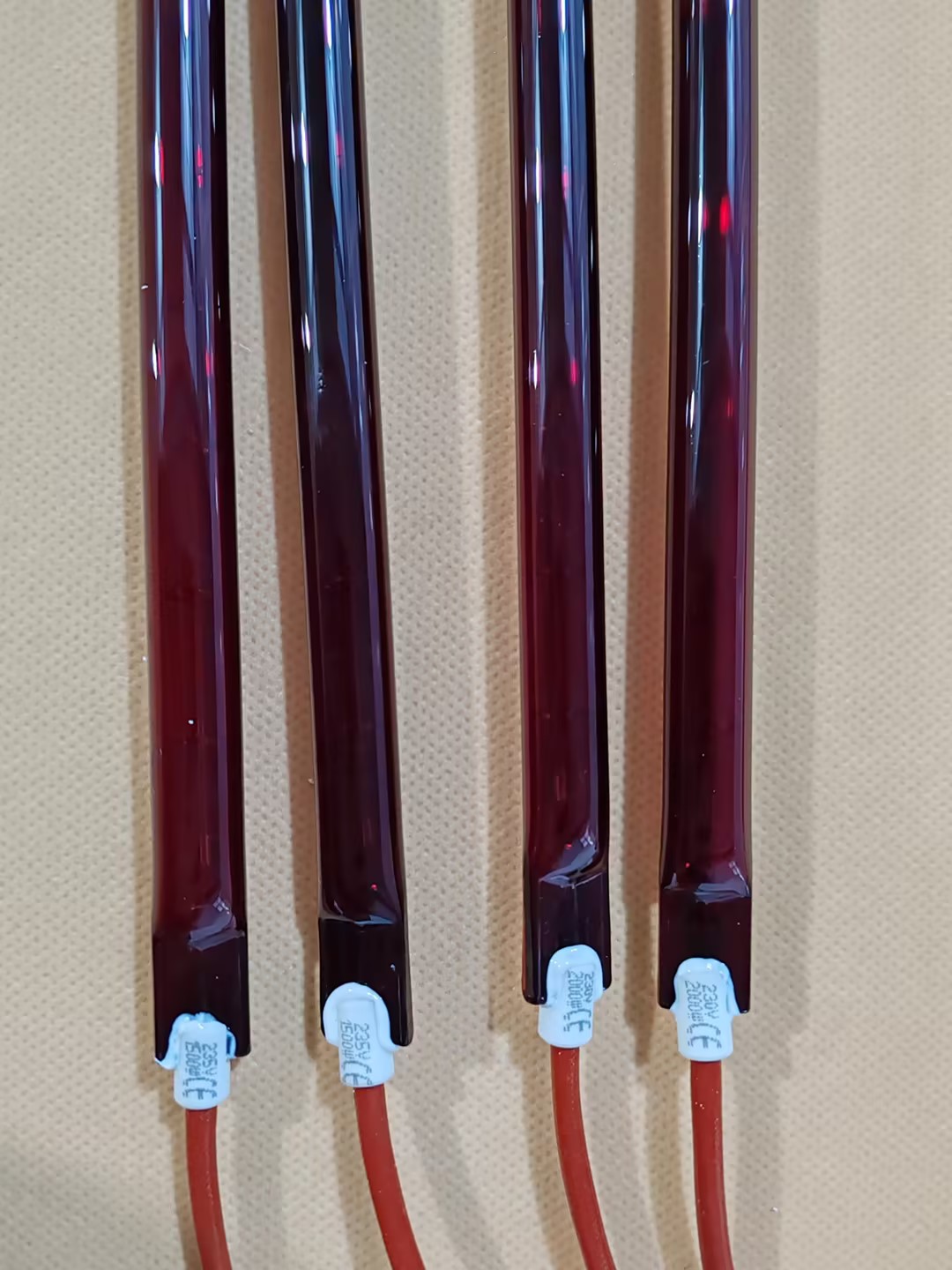 Quartz Infrared Halogen Heating Element 728mm 3000w with SK15 Ceramic