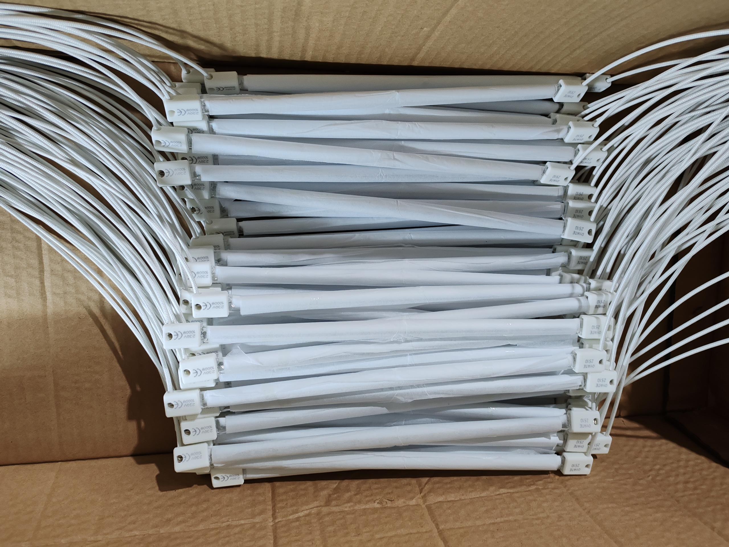 1000w 2000w 354mm replacement infrared halogen lamp half white reflector heat tube
